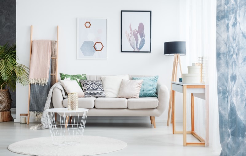 Como decorar uma casa pequena | Foto de uma sala de estar decorada | Como comprar uma casa | Blog Alea
