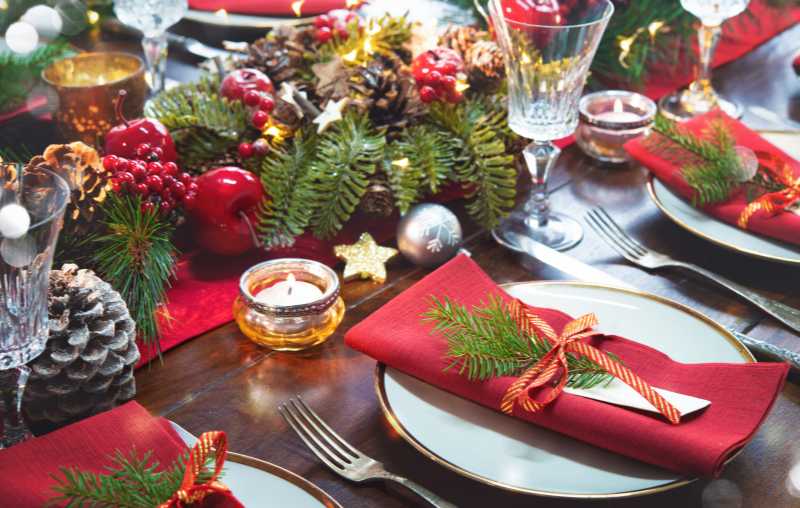 Como decorar mesa de Natal | Foto de uma mesa de Natal decorada | Estilo de vida | Blog Alea