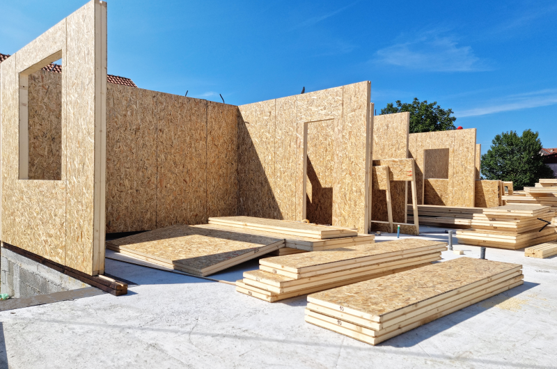 O que é wood frame | Foto de uma construção de imóvel com wood frame | Método Construtivo | Blog Alea